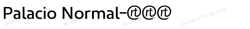 Palacio Normal字体转换